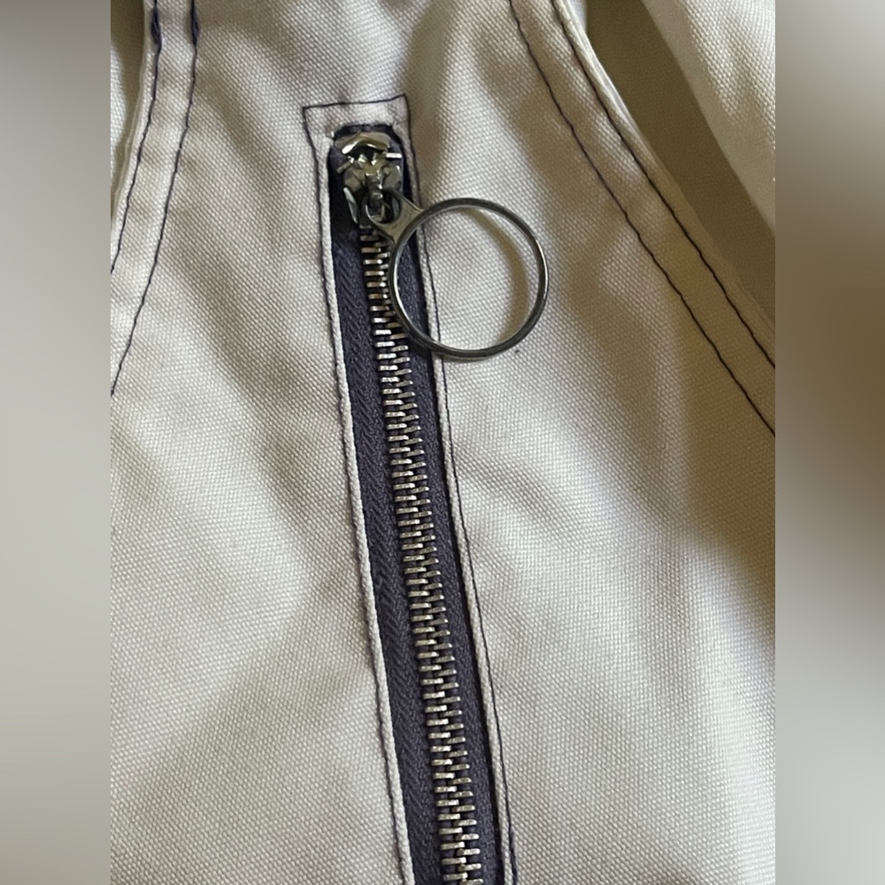 70s Vintage White Belted Jacket - Picture 4 of 8